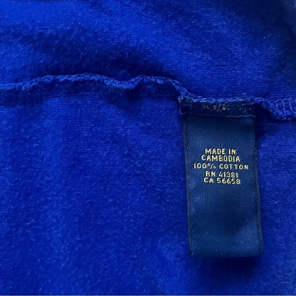 Polo by Ralph Lauren Royal Blue Tee Unisex S(8) graphic design logo cotton - Picture 11 of 14